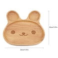 thumbnail image 3 of Plato de Postro de de Coneo de Primera para Niños, Platón Lindo y Drentido Cora de Conejo Para Niños Hecho de de Caucho, Para Servir Comidas, Postres, Nueces y, 3 of 7