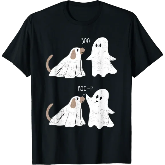 Retro Boo Boop Ghost Dog T Shirt Size S-5XL
