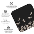 thumbnail image 4 of Bingfone Vintage Japanese White Cranes Leather Drinks Coasters With Set Of 6,Suitable For Home Kitchen,Coffee Cup Coasters Home Gift, 4 of 9