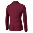 thumbnail image 4 of Busydd Mens Sport Coats and Blazer Long Sleeve Formal Office Business Suit Blazers Fashion One Button Suit Jackets Casual Solid Color Regular Fit Jackets with Pockets, 4 of 4