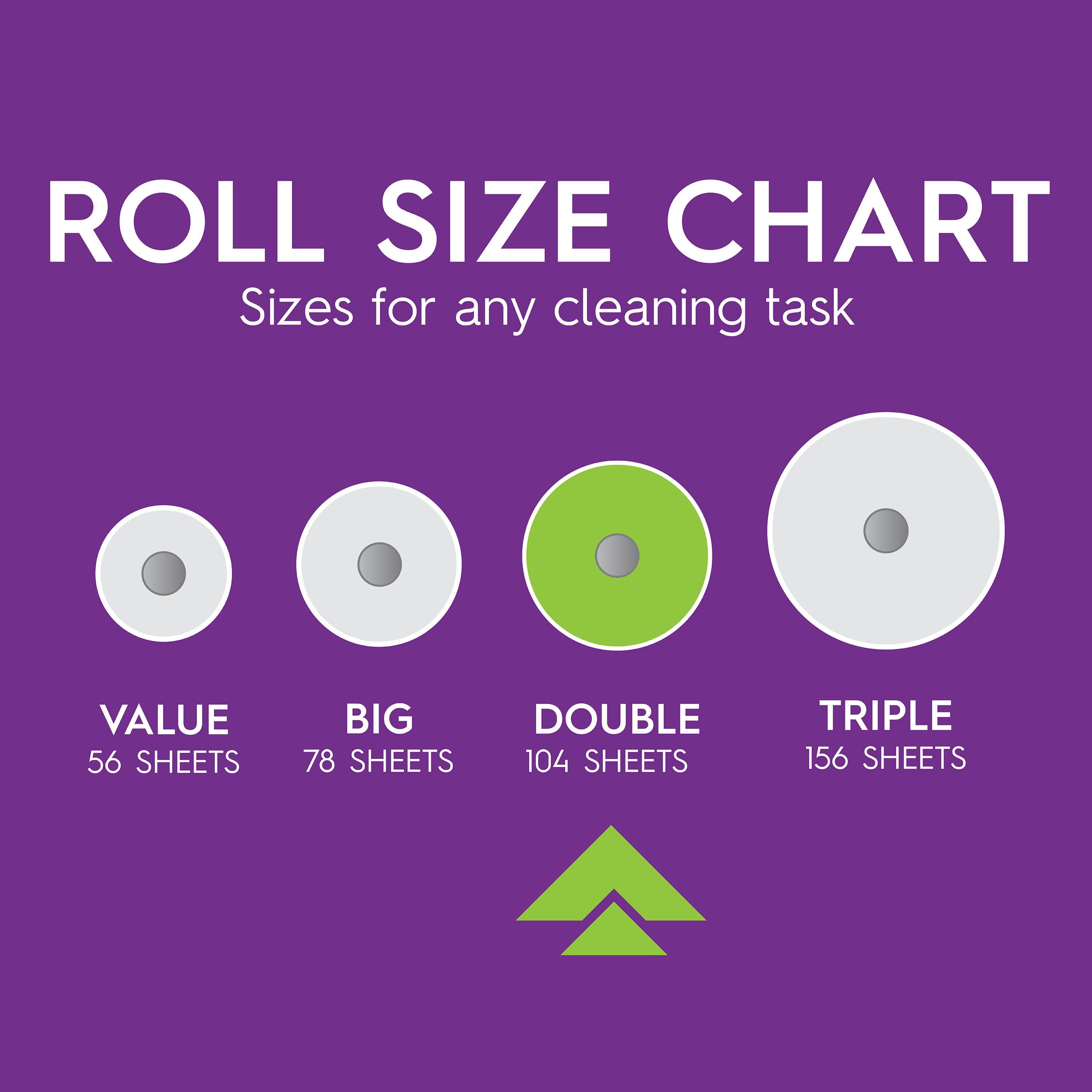 Viva Signature Cloth Paper Towels, 6 Double Rolls, 104 Sheets per Roll (624 Total)