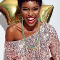 thumbnail image 2 of 15 Pcs Colliers Colorés Perles Rondes Collier Fête Festive Colliers de Perles, 2 of 8