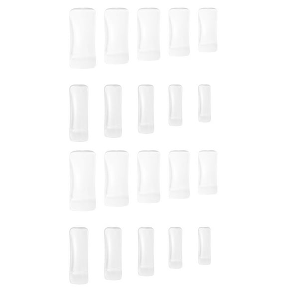 1000 Pcs Transparent Fake Nails Round False Art Accessories Store Home White