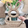 thumbnail image 5 of Cesta de Conejito para Colgar en la Pared, Decoración de Pared con Resortes, Cesta de Mimbre Tejida A Mano con Forma de Conejito de Pascua, para Decorar., 5 of 5