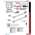 thumbnail image 2 of Llave Combinada Matraca Spline Reversible Urrea 11/16 1222CMR, 2 of 3