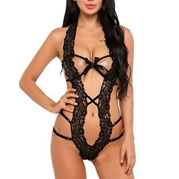 uublik Lingerie Set for Women Sexy Naughty Plus Size Babydoll Sexy Naughty Lace Bodysuit