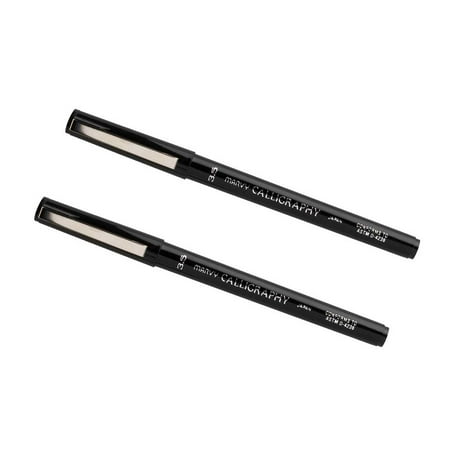 UPC: 0842497170008 | Marvy Uchida Calligraphy Pens  3.5 mm  Black  2/Pack