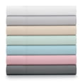 thumbnail image 6 of Luxe Cotton Percale Crisp and Cool Sheet Set, Full, Charcoal, 6 of 6