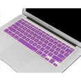 thumbnail image 3 of MOSISO Silicone Keyboard Cover Compatible with MacBook Air 13 inch A1466 A1369 2010-2017&Compatible with MacBook Pro 13/15 inch (with/Without Retina Display, 2015 or Older Version), Purple, 3 of 4