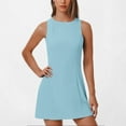thumbnail image 2 of AherBiu Business Casual Dresses for Women Crewneck Sleeveless Stretch Elegant Ladies Office Work Short Dress, 2 of 6