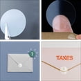 thumbnail image 2 of Miangastore SelfAdhesive Sticker White Transparent 2Rolls 500Stickers Per Roll 1Inch, 2 of 9