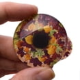 thumbnail image 2 of Richly Colored Autumn Leaves Glass Eyes, 2 of 10