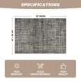 thumbnail image 7 of Sm:)e Dark Gray Placemats Set of 4 - Heat Resistant Non-Slip Place mats for Dining Table, Washable Durable PVC Table Mats, 7 of 7