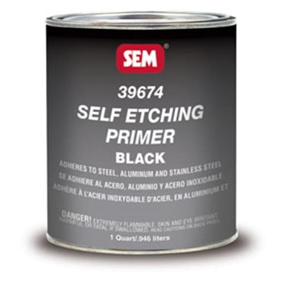 39674 Self Etching Primer- Black, Quart
