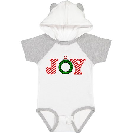 

Inktastic Joy Christmas Ornament with Candy Cane Stripes Gift Baby Boy or Baby Girl Bodysuit