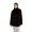 Black, variant on Women Elegant Faux Fur Winter Coats Snap Fastener Long Sleeves Jackets Overcoat with Pockets Beige XXL