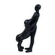 thumbnail image 5 of Estatua de resina de hombre y perro, regalo conmemorativo familiar para dueños de mascotas, mesa versátil. Negro, 5 of 9