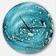 thumbnail image 1 of DesignArt Precious Blue Fabulous Pattern Large Wall Clock, 1 of 2