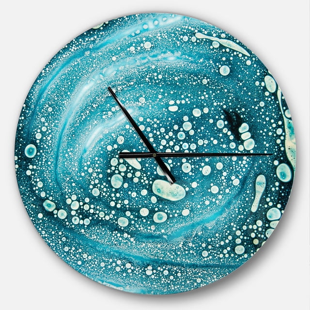 DesignArt Precious Blue Fabulous Pattern Large Wall Clock