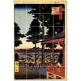 thumbnail image 1 of Ceramic Tile Mural-Utagawa Hiroshige Ukiyo-E Tile Mural Modern House. 24" w x 36" h using (24) 6 x 6 ceramic tiles, 1 of 3