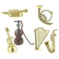 thumbnail image 3 of Shisuyan 6pcs Doll House Musical Instruments Mini Classical Musical Instrument Mini Adornments, 3 of 8