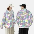 thumbnail image 6 of Kll Sea Turtles Print Men'S Women’s Upf 50+ Sun Protection Outdoor Hoodie Jacket Long Sleeve Fishing Hiking Performance Shirt- Large, 6 of 8
