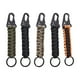thumbnail image 5 of Scienceny LLavero de Paracord, mosquetón extraíble para exteriores, llavero de emergencia de supervivencia, cuerda, colgante portátil, cordón Herramientas eléctricas Camuflaje, 5 of 6