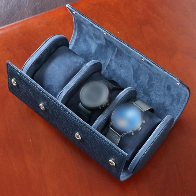 Estuche para relojes Perfecl organizador de relojes Retro impermeable azul 20x10x7cm