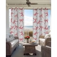 thumbnail image 4 of Pink Bow Ribbon Blackout Curtains 39 Inches Long for Bedroom, Vintage Modern Art Bowknot Thermal Insulated Room Darkening Black Out Window Curtain Panels Grommet Drapes for Living Room, 4 of 8