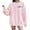 Pink, variant on Baqcunre Women's Sweaters Women's Long Sleeved Letter Powherful Print Long Sleeved Sweater Crewneck Sweatshirts Fall Outfits Women Trendy Beige M