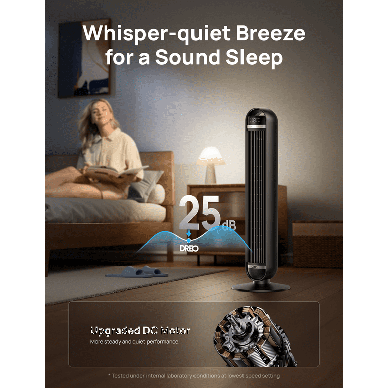 DREO 36-Inch Bladeless Tower Fan with Remote photo 3