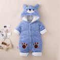thumbnail image 2 of Vedolay Boys Winter Coat Winter Baby Girls Cartoon Thicken Keep Warm Hooded Coat Blue,73, 2 of 5