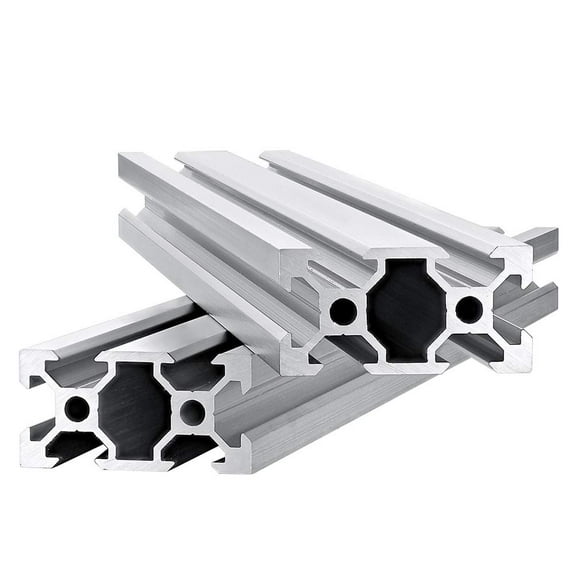 2pcs 400mm V Slot 2040 Aluminum Extrusion European Standard Anodized Linear Rail for 3D Printer Parts and CNC DIY (Silver)