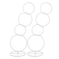thumbnail image 1 of Luzkey Wedding Arch Stand Flower Arch Frame with Base Large Round Backdrop Stand for Stage Display Graduation Anniversary Decoration White 2PCS, 1 of 8