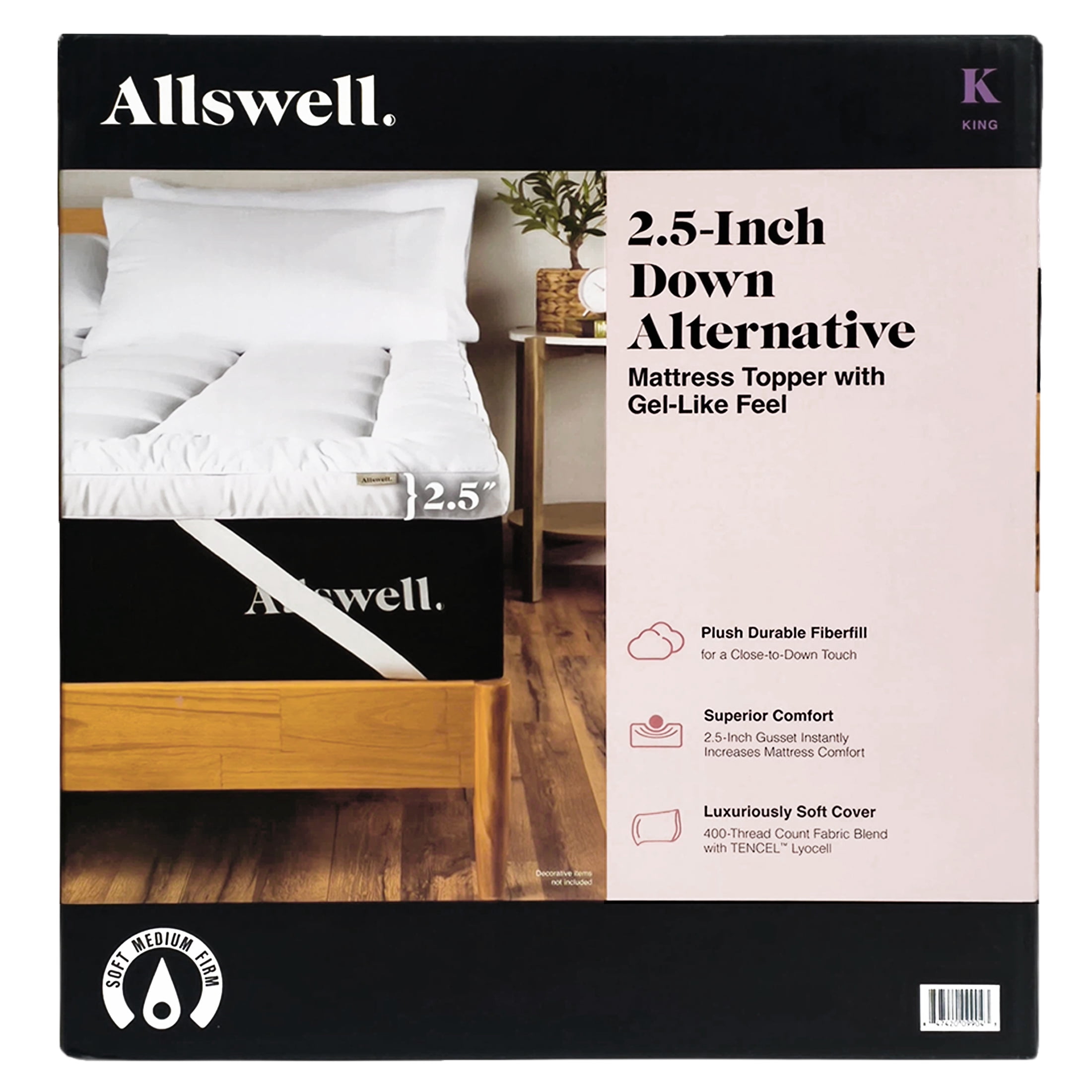 Allswell Down Alternative Mattress Topper King