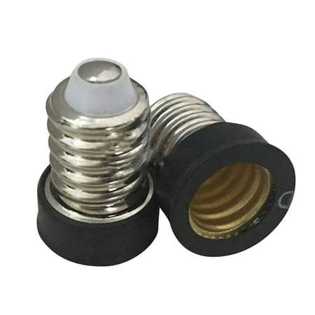

Shangqer 2Pcs E14 to E12 Adapter Converter Lamp Holder Base Socket for LED Light Bulbs