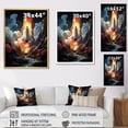 thumbnail image 4 of Designart "Contemporary Shuttle Ascent I" Rocketship Canvas Art Print, 4 of 7