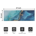 thumbnail image 5 of Blue Gold Marble Pattern Door Rugs,Washable Non Slip Door Mats Indoor,Decorative Door Mats,Entry Mat Indoor for Entrance,Bedroom,Kitchen,Bathroom,16"x47", 5 of 6