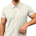 thumbnail image 6 of Dxzfnsa Shirts for Men Loose Lightweight Button Down Short Sleeve Shirts Summer Men's Casual Cotton Lapel Collar Solid Color Beach Shirts, 6 of 7