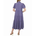 thumbnail image 2 of CeCe womens  Maxi Tiered Shirtdress, s, Blue, 2 of 3