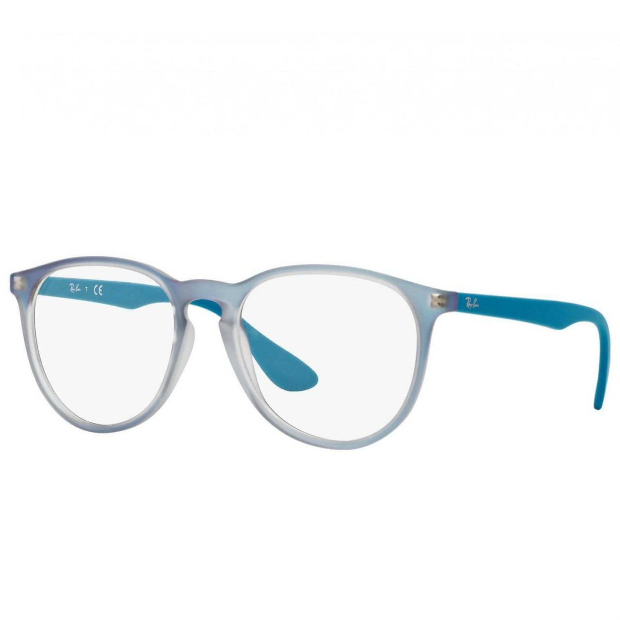 Ray Ban Rb7046 5484 Erika Optics Blue Iridescent Azure Round Eyeglasses Frames