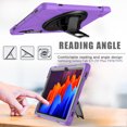thumbnail image 3 of Case de tableta para Samsung Galaxy Tab S7 Plus/S8+/S7 Fe 12.4 '' con soporte de rotación de 360 ° y correa de mano y correa para el hombro Ikkle TabS7 plus/S8+/S7 FE 12.4, 3 of 10