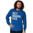 thumbnail image 5 of Best Grandpa Ever Grandfather Poppop Men's Long Sleeve Tee T Shirt Brisco Brands M, 5 of 6