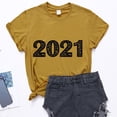 thumbnail image 1 of Hauts d'Entraînement Grande Taille pour Femmes, T-Shirts Imprimés Col Rond, Manches Courtes, Graphique, Col en V, en Solde, 1 of 4