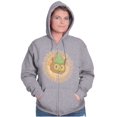 thumbnail image 3 of Woodsy Owl Bring The Sunshine Unisex Plus Size Zip Hoodie Brisco Brands 5X, 3 of 5