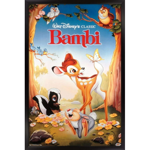 Disney Bambi - One Sheet Wall Poster, 14.725" x 22.375", Framed