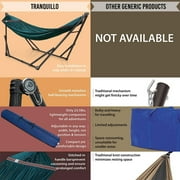 Tranquillo Universal 116 Double Hammock w/ Adjustable Stand & Bag, Peacock