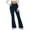 Navy, variant on Cmfcve Women's Yoga Leggings High Waist Solid Color Athletic Flare Pants Tight Hip Lifting Athletic Workout Pants