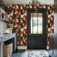 thumbnail image 3 of Farmhouse Peel and Stick Wallpaper Colorful Rooster Rustic Farmhouse Style Dark Wall Mural 17.7in x 9.8ft Self Adhesive Removable Wall Paper Renter Friendly Wallpaper for Nursery Bedroom Cabinets, 3 of 8