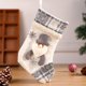thumbnail image 5 of 3 piezas de medias navideñas blancas decoración navideña anciano muñeco de nieve bolsa de regalo de Navidad colgante para árbol de Navidad, 5 of 5